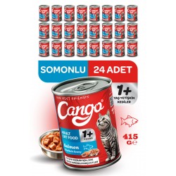 Cango Yetişkin Yaş Kedi Maması Somonlu 415Gr 24Lü