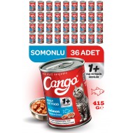 Cango Yetişkin Yaş Kedi Maması Somonlu 415Gr 36Lı