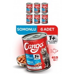 Cango Yetişkin Yaş Kedi Maması Somonlu 415Gr 6Lı