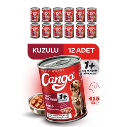 Cango Yetişkin Yaş Köpek Maması Kuzu Etli 415Gr 12Li