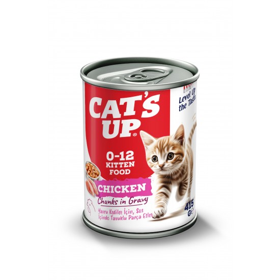 Cats Up Yaş Yavru Kedi Maması Tavuklu 415gr 6Lı Cats Up Yaş Yavru Kedi Maması Tavuklu 415gr 6Lı