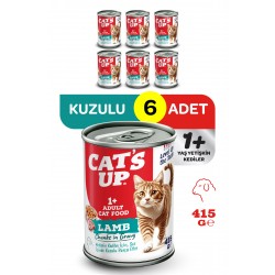 Cats Up Yaş Yetişkin Kedi Maması Kuzu Etli 415gr 6Lı