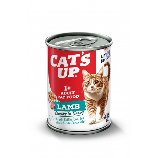Cats Up Yaş Yetişkin Kedi Maması Kuzu Etli 415gr 6Lı