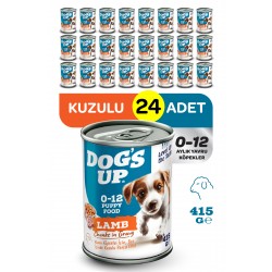 Dogs Up Yaş Yavru Köpek Maması Kuzu Etli 415gr 24Lü