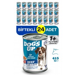Dogs Up Yaş Yetişkin Köpek Maması Biftekli 415gr 24Lü
