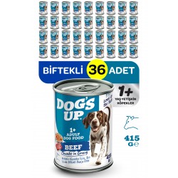 Dogs Up Yaş Yetişkin Köpek Maması Biftekli 415gr 36Lı