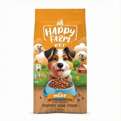 Happy Farm Yavru Köpek Maması Puppy Kuzu Etli 15 KG
