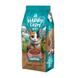 Happy Farm Yetişkin Kedi Maması Kokteyl 15 KG