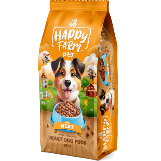 Happy Farm Etli Köpek Maması 15Kg Happy Farm Etli Köpek Maması 15Kg