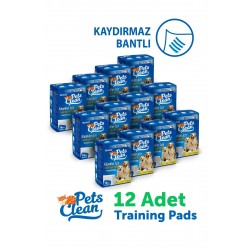 Pets Clean Eğitim(Çiş) Pedi 10lu 60*90Cm*12'li Paket
