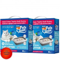 Pet's Clean Klinik Kedi Kumu 6lt 2'li