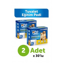 Pets Clean Eğitim(Çiş) Pedi 30lu 60*90Cm 2'li Paket