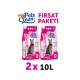 Pets Clean Kedi Kumu Pudralı 10Lt 2Li