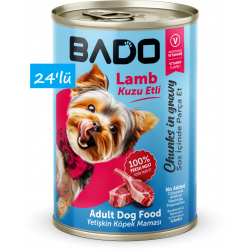 Bado Yetişkin Yaş Köpek Maması Kuzu Etli 400Gr 24'lü Bado Yetişkin Yaş Köpek Maması Kuzu Etli 400Gr 24'lü
