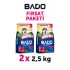 Bado Yetişkin Köpek Maması Etli Biftekli 2,5 Kg 2'li